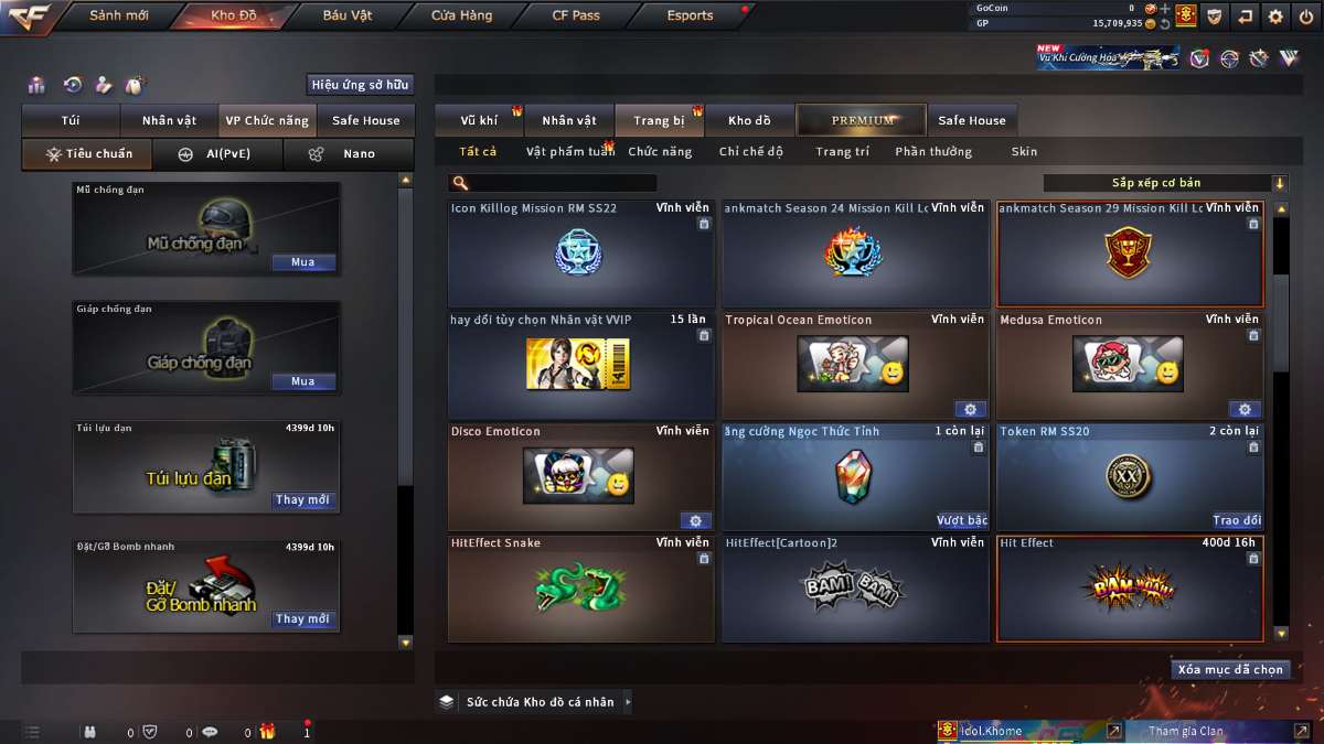 shop acc cf uy tin gia re